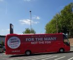 Jeremy Corbyn comes to Salford Precinct